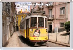 Lisbon - Portugal - Jumbo Fridge Magnet Souvenir Gift Present Bridge (7a)
