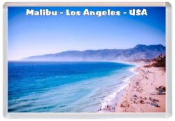 Malibu Beach - Los Angeles - USA - Jumbo Fridge Magnet Souvenir Gift Present T1