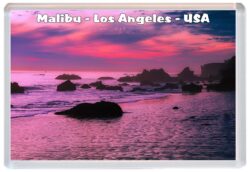 Malibu Beach - Los Angeles - USA - Jumbo Fridge Magnet Souvenir Gift Present T2