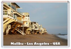 Malibu Beach - Los Angeles - USA - Jumbo Fridge Magnet Souvenir Gift Present T4