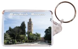 Marrakesh - Morocco - Double Sided Large Keyring Key Fob Chain Ring Gift Present Souvenir A2