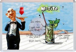 Mojito Ingredients - Jumbo Fridge Magnet Cute Fun Souvenir Gift Present U3