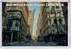 One World Trade Center - New York - USA - Jumbo Fridge Magnet Souvenir Gift Present U3