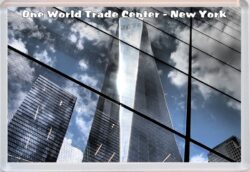 One World Trade Center - New York - USA - Jumbo Fridge Magnet Souvenir Gift Present U5