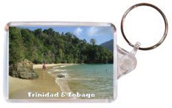Trinidad & Tobago - Caribbean - Double Sided Large Keyring Key Fob Chain Ring Gift Present Souvenir A3