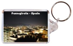Fuengirola - Costa del Sol - Spain - Double Sided Large Keyring Key Fob Chain Ring Gift Present Souvenir F10