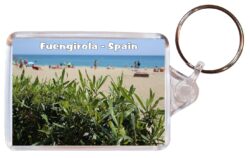 Fuengirola - Costa del Sol - Spain - Double Sided Large Keyring Key Fob Chain Ring Gift Present Souvenir F2
