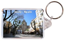 Jerez de la Frontera - Andalusia - Spain - Double Sided Large Keyring Key Fob Chain Ring Gift Present Souvenir F5
