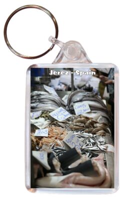 Jerez de la Frontera - Andalusia - Spain - Double Sided Large Keyring Key Fob Chain Ring Gift Present Souvenir F6