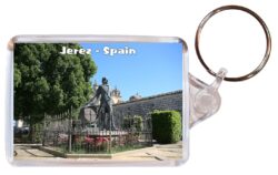 Jerez de la Frontera - Andalusia - Spain - Double Sided Large Keyring Key Fob Chain Ring Gift Present Souvenir F9