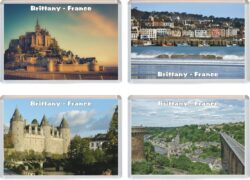Brittany - France - 4 PACK - Jumbo Fridge Magnet Souvenir Gift Present