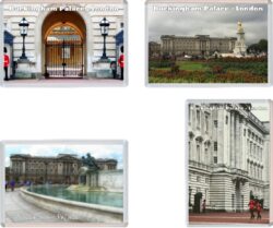 Buckingham Palace - London - 4 PACK - Jumbo Fridge Magnet Souvenir Gift Present