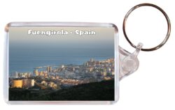 Fuengirola - Costa del Sol - Spain - Double Sided Large Keyring Key Fob Chain Ring Gift Present Souvenir F4