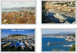 Nice - France - 4 PACK - Jumbo Fridge Magnet Souvenir Gift Present