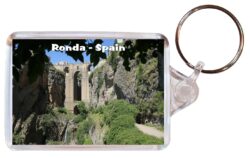 Ronda - Andalucia - Spain - Double Sided Large Keyring Key Fob Chain Ring Gift Present Souvenir F1