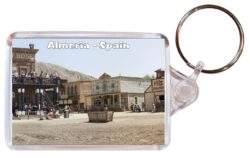 Almeria - Andalucia - Spain - Double Sided Large Keyring Key Fob Chain Ring Gift Present Souvenir A2