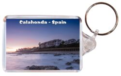 Calahonda - Costa del Sol - Spain - Double Sided Large Keyring Key Fob Chain Ring Gift Present Souvenir A3