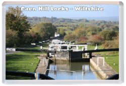 Caen Hill Locks - Devizes - Kennet & Avon Canal - Jumbo Fridge Magnet Souvenir Gift Present DE5