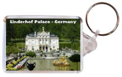 Linderhof Palace - Germany - Double Sided Large Keyring Key Fob Chain Ring Gift Present Souvenir G1