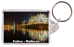 Palma - Mallorca - Spain - Double Sided Large Keyring Key Fob Chain Ring Gift Present Souvenir A4