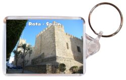 Rota - Andalucia - Spain - Double Sided Large Keyring Key Fob Chain Ring Gift Present Souvenir F2