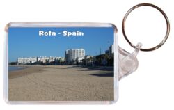 Rota - Andalucia - Spain - Double Sided Large Keyring Key Fob Chain Ring Gift Present Souvenir F3