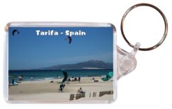 Tarifa - Andalucia - Spain - Double Sided Large Keyring Key Fob Chain Ring Gift Present Souvenir F4