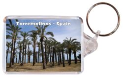 Torremolinos - Costa del Sol - Spain - Double Sided Large Keyring Key Fob Chain Ring Gift Present Souvenir F2