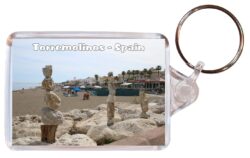 Torremolinos - Costa del Sol - Spain - Double Sided Large Keyring Key Fob Chain Ring Gift Present Souvenir F3