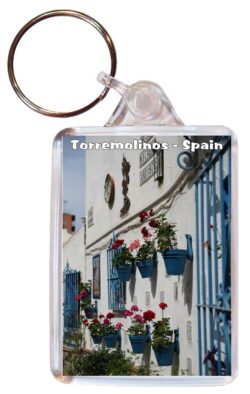 Torremolinos - Costa del Sol - Spain - Double Sided Large Keyring Key Fob Chain Ring Gift Present Souvenir F4