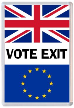 Vote Exit - Jumbo Fridge Magnet Souvenir Gift Present Brexit Vote Referendum 2016