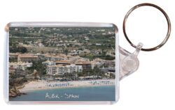 Albir - Costa Blanca - Spain - Double Sided Large Keyring Key Fob Chain Ring Gift Present Souvenir DE2