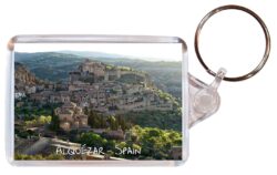 Alquezar - Spain - Double Sided Large Keyring Key Fob Chain Ring Gift Present Souvenir A1
