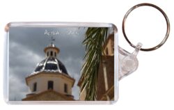 Altea - Costa Blanca - Spain - Double Sided Large Keyring Key Fob Chain Ring Gift Present Souvenir DE6