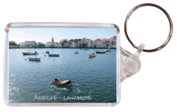 Arrecife - Lanzarote - Canary Islands - Spain - Double Sided Large Keyring Key Fob Chain Ring Gift Present Souvenir A1