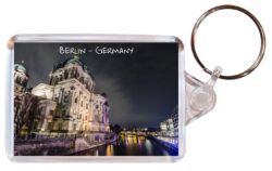 Berlin - Germany - Double Sided Large Keyring Key Fob Chain Ring Gift Present Souvenir G5