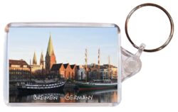 Bremen - Germany - Double Sided Large Keyring Key Fob Chain Ring Gift Present Souvenir G3