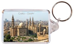 Cairo - Egypt - Double Sided Large Keyring Key Fob Chain Ring Gift Present Souvenir WC2