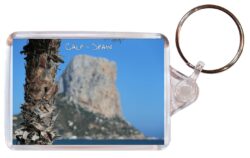 Calp/Calpe - Costa Blanca - Spain - Double Sided Large Keyring Key Fob Chain Ring Gift Present Souvenir DE1