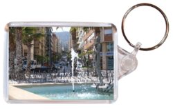 Calp/Calpe - Costa Blanca - Spain - Double Sided Large Keyring Key Fob Chain Ring Gift Present Souvenir DE3