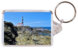 Cape Favaritx - Menorca - Spain - Double Sided Large Keyring Key Fob Chain Ring Gift Present Souvenir A1