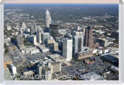 Charlotte - North Carolina - USA - Jumbo Fridge Magnet Souvenir Gift Present OE1