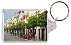 Cordoba - Spain - Double Sided Large Keyring Key Fob Chain Ring Gift Present Souvenir A1