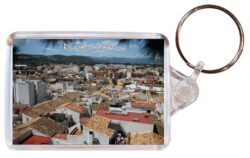 Denia - Costa Blanca - Spain - Double Sided Large Keyring Key Fob Chain Ring Gift Present Souvenir DE3