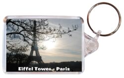 Eiffel Tower - Paris - France - Double Sided Large Keyring Key Fob Chain Ring Gift Present Souvenir WC4