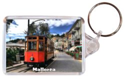 Mallorca - Balearic Islands - Spain - Double Sided Large Keyring Key Fob Chain Ring Gift Present Souvenir A5