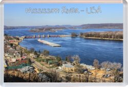 Mississippi River - USA - Jumbo Fridge Magnet Souvenir Gift Present OE1