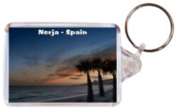 Nerja - Costa del Sol - Spain - Double Sided Large Keyring Key Fob Chain Ring Gift Present Souvenir A2