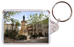 Novelda - Costa Blanca - Spain - Double Sided Large Keyring Key Fob Chain Ring Gift Present Souvenir DE1