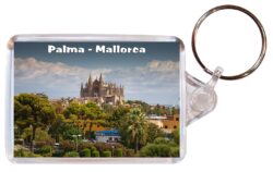 Palma - Mallorca - Spain - Double Sided Large Keyring Key Fob Chain Ring Gift Present Souvenir A5